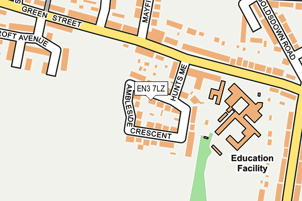 EN3 7LZ map - OS OpenMap – Local (Ordnance Survey)