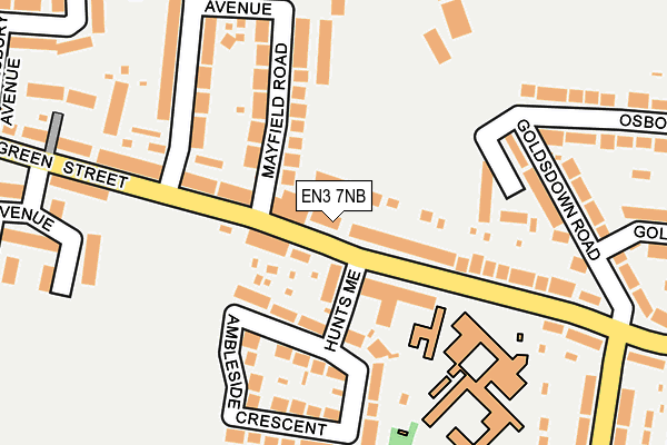 EN3 7NB map - OS OpenMap – Local (Ordnance Survey)