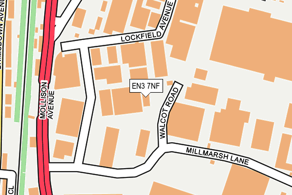 EN3 7NF map - OS OpenMap – Local (Ordnance Survey)