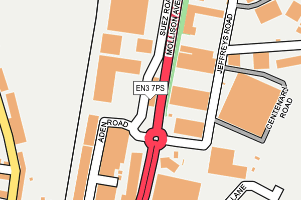 EN3 7PS map - OS OpenMap – Local (Ordnance Survey)