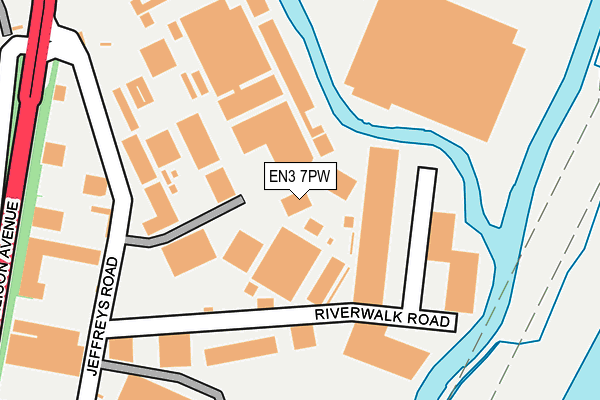 EN3 7PW map - OS OpenMap – Local (Ordnance Survey)