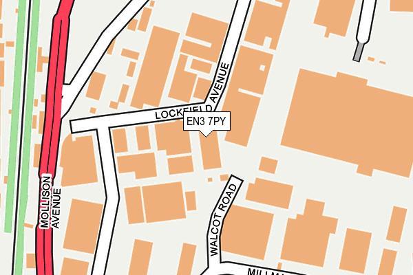 EN3 7PY map - OS OpenMap – Local (Ordnance Survey)