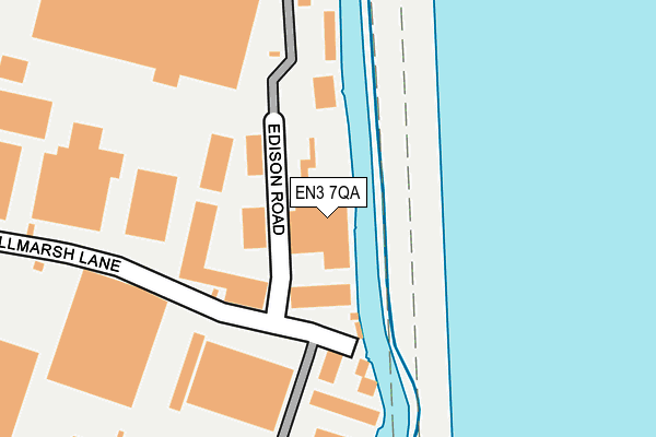 EN3 7QA map - OS OpenMap – Local (Ordnance Survey)