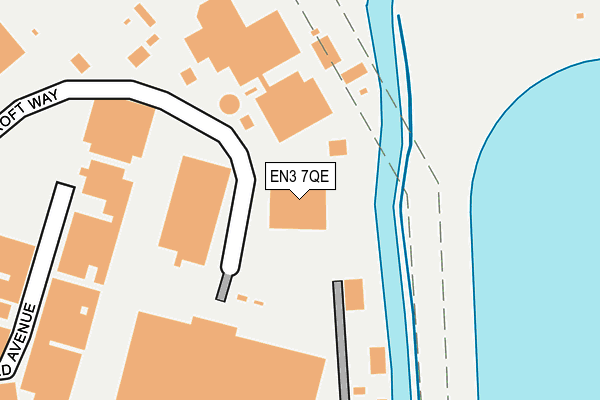 EN3 7QE map - OS OpenMap – Local (Ordnance Survey)