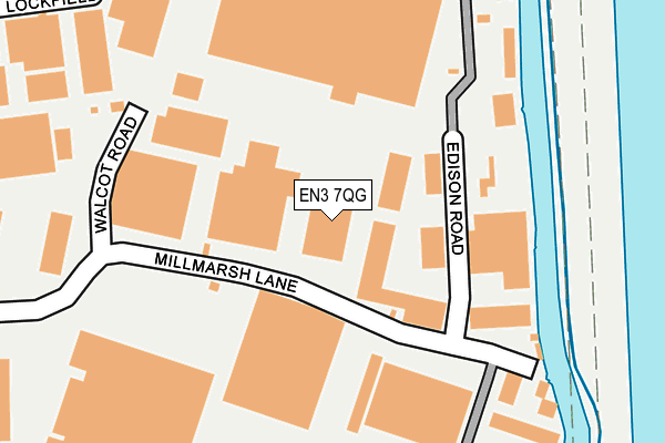 EN3 7QG map - OS OpenMap – Local (Ordnance Survey)