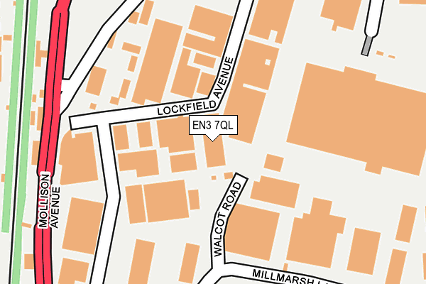 EN3 7QL map - OS OpenMap – Local (Ordnance Survey)