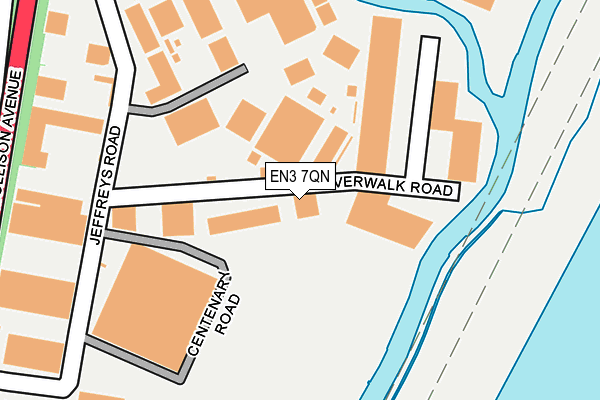 EN3 7QN map - OS OpenMap – Local (Ordnance Survey)