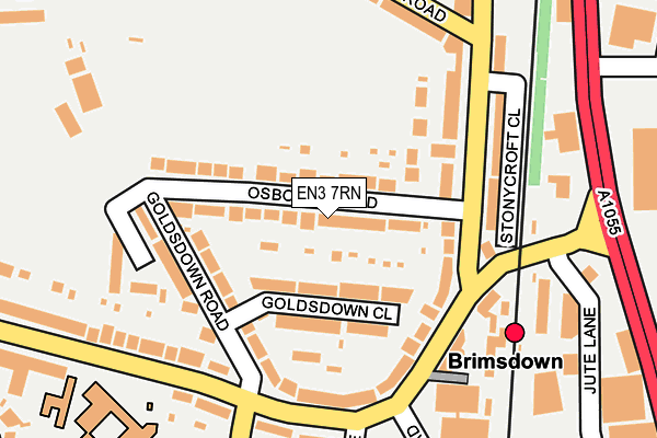 EN3 7RN map - OS OpenMap – Local (Ordnance Survey)