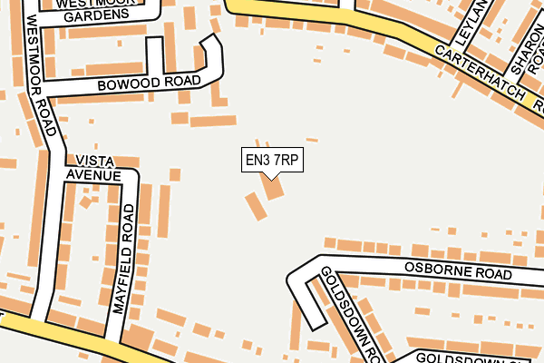 EN3 7RP map - OS OpenMap – Local (Ordnance Survey)