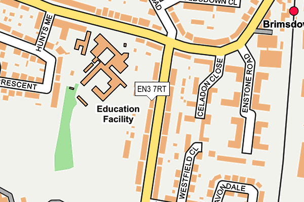 EN3 7RT map - OS OpenMap – Local (Ordnance Survey)