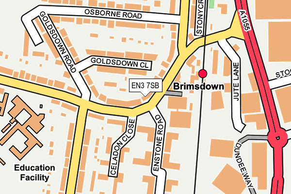 EN3 7SB map - OS OpenMap – Local (Ordnance Survey)
