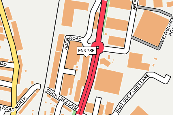 EN3 7SE map - OS OpenMap – Local (Ordnance Survey)