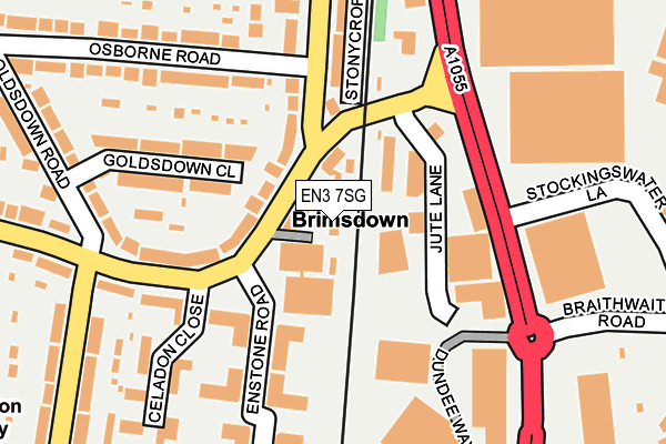 EN3 7SG map - OS OpenMap – Local (Ordnance Survey)