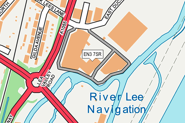 EN3 7SR map - OS OpenMap – Local (Ordnance Survey)