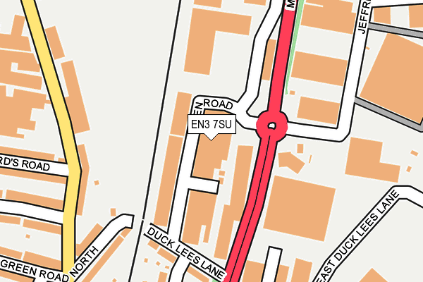 EN3 7SU map - OS OpenMap – Local (Ordnance Survey)