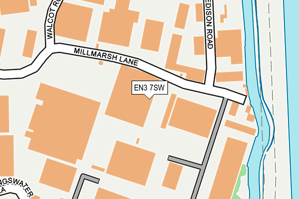 EN3 7SW map - OS OpenMap – Local (Ordnance Survey)