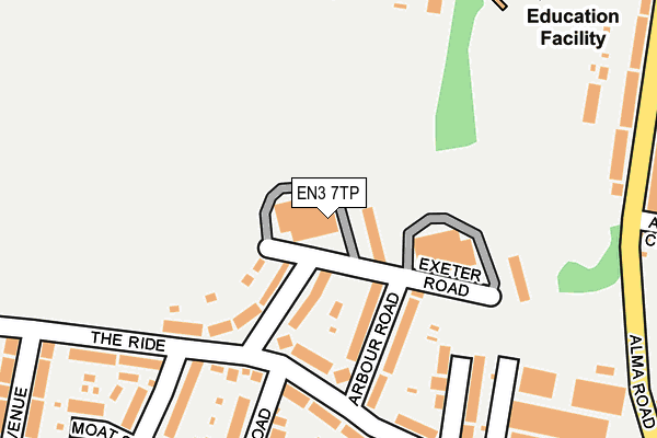 EN3 7TP map - OS OpenMap – Local (Ordnance Survey)