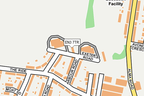 EN3 7TR map - OS OpenMap – Local (Ordnance Survey)