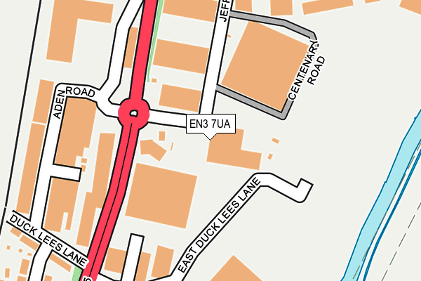 EN3 7UA map - OS OpenMap – Local (Ordnance Survey)