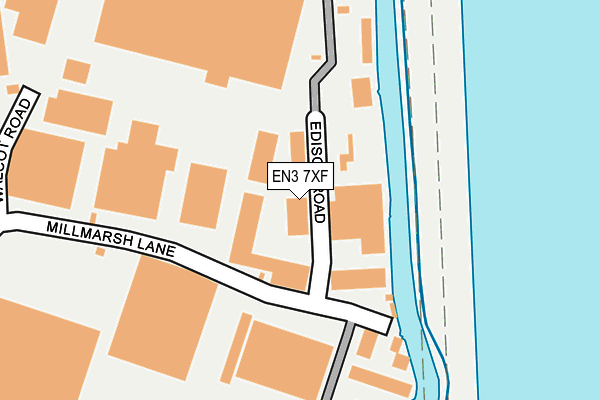 EN3 7XF map - OS OpenMap – Local (Ordnance Survey)