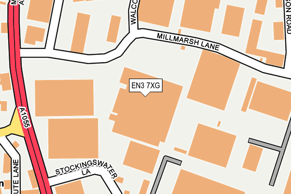 EN3 7XG map - OS OpenMap – Local (Ordnance Survey)