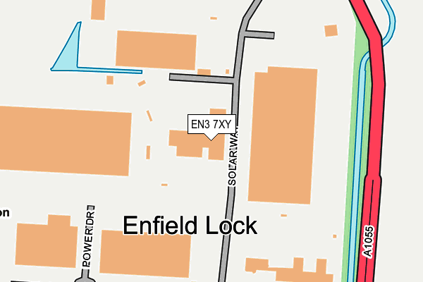 EN3 7XY map - OS OpenMap – Local (Ordnance Survey)