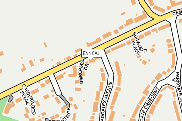 EN4 0AJ map - OS OpenMap – Local (Ordnance Survey)