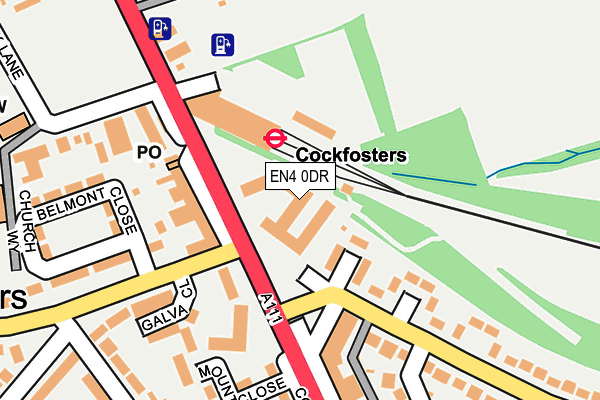 EN4 0DR map - OS OpenMap – Local (Ordnance Survey)