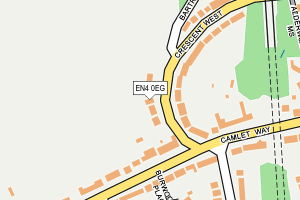 EN4 0EG map - OS OpenMap – Local (Ordnance Survey)