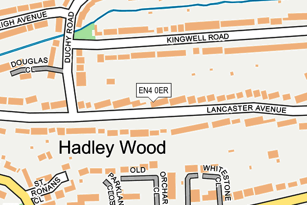 EN4 0ER map - OS OpenMap – Local (Ordnance Survey)