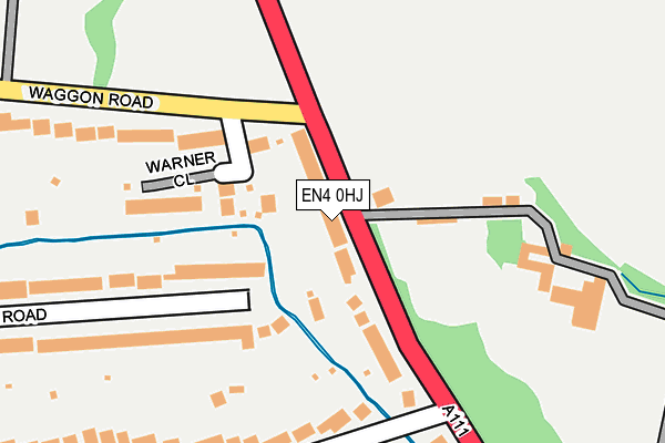 EN4 0HJ map - OS OpenMap – Local (Ordnance Survey)