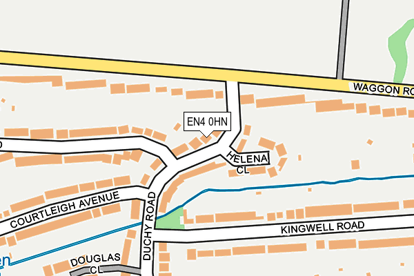 EN4 0HN map - OS OpenMap – Local (Ordnance Survey)