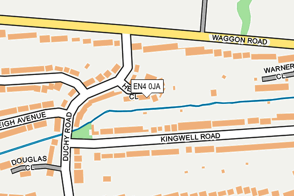 EN4 0JA map - OS OpenMap – Local (Ordnance Survey)