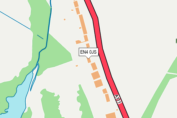 EN4 0JS map - OS OpenMap – Local (Ordnance Survey)