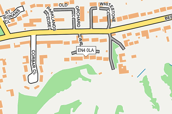 EN4 0LA map - OS OpenMap – Local (Ordnance Survey)