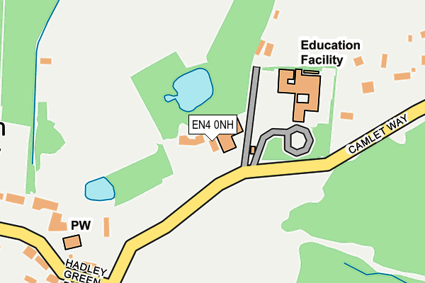 EN4 0NH map - OS OpenMap – Local (Ordnance Survey)