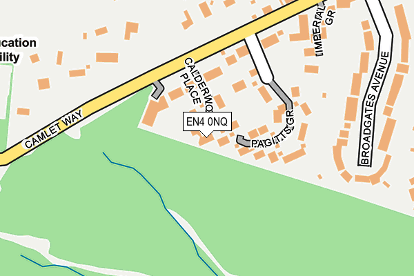EN4 0NQ map - OS OpenMap – Local (Ordnance Survey)