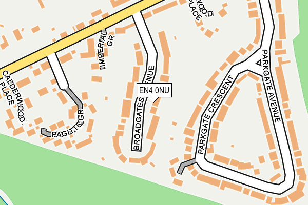 EN4 0NU map - OS OpenMap – Local (Ordnance Survey)