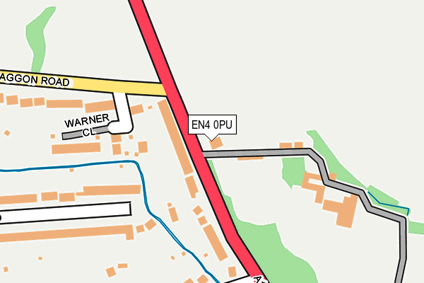EN4 0PU map - OS OpenMap – Local (Ordnance Survey)