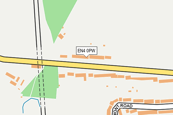 EN4 0PW map - OS OpenMap – Local (Ordnance Survey)