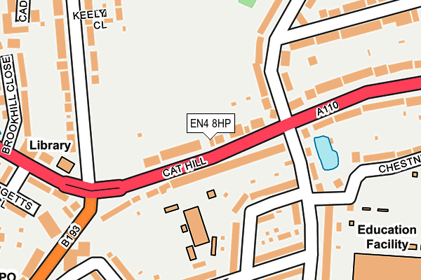 EN4 8HP map - OS OpenMap – Local (Ordnance Survey)