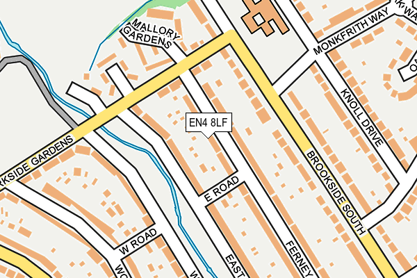 EN4 8LF map - OS OpenMap – Local (Ordnance Survey)