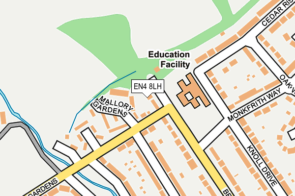 EN4 8LH map - OS OpenMap – Local (Ordnance Survey)