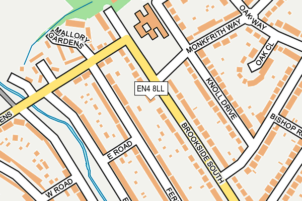 EN4 8LL map - OS OpenMap – Local (Ordnance Survey)