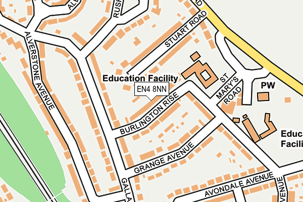 EN4 8NN map - OS OpenMap – Local (Ordnance Survey)
