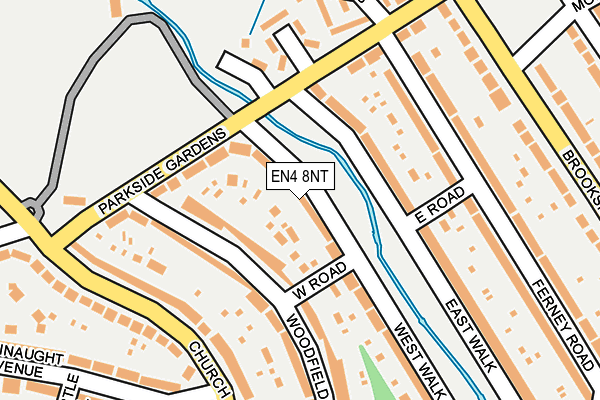 EN4 8NT map - OS OpenMap – Local (Ordnance Survey)