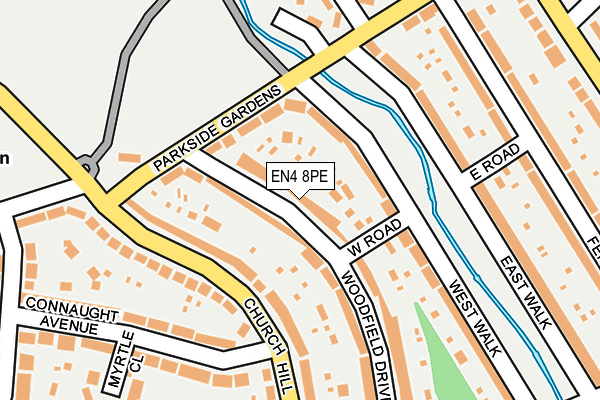 EN4 8PE map - OS OpenMap – Local (Ordnance Survey)