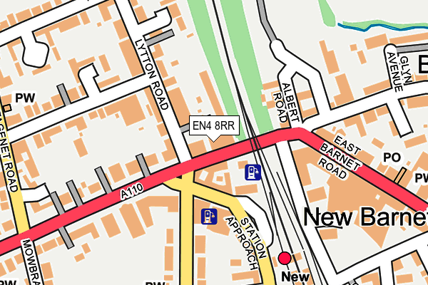 EN4 8RR map - OS OpenMap – Local (Ordnance Survey)