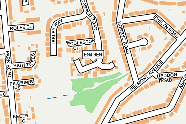EN4 9EN map - OS OpenMap – Local (Ordnance Survey)