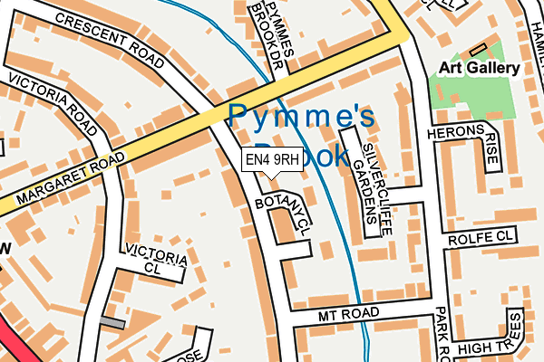 EN4 9RH map - OS OpenMap – Local (Ordnance Survey)